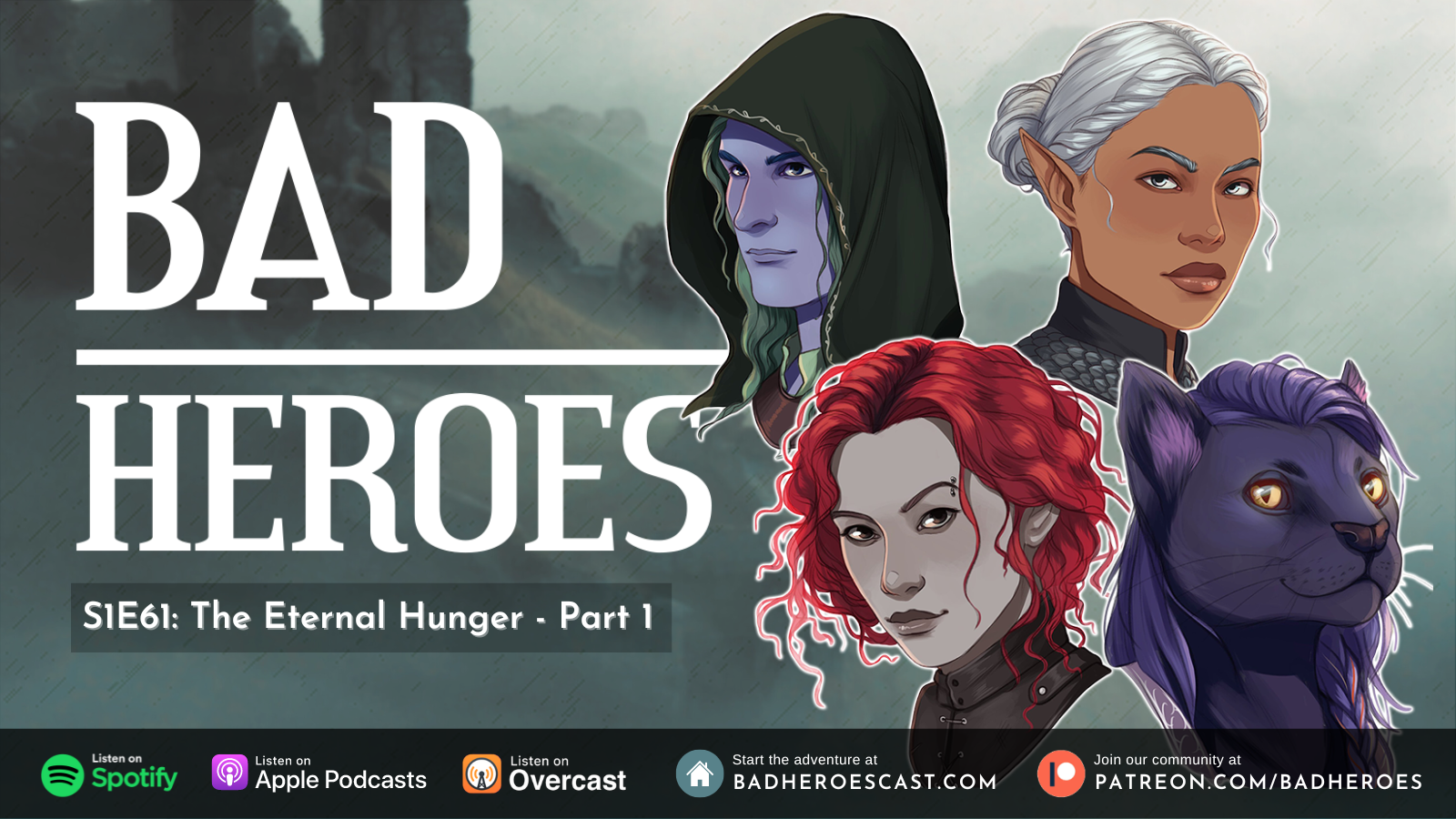 The Eternal Hunger is here: Premiere episode of Bad Heroes' third arc now out on podcast apps